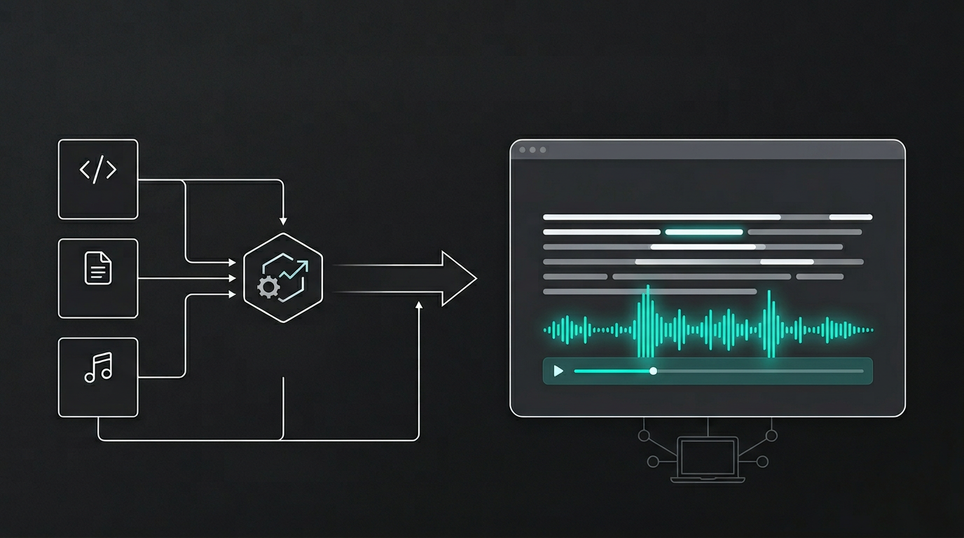 Read-along audio as a build-time artifact: generate once, serve from the edge.